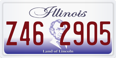 IL license plate Z462905