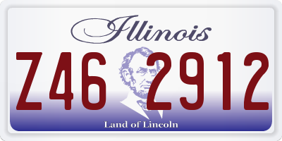 IL license plate Z462912