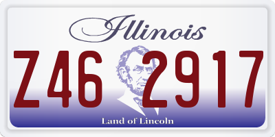 IL license plate Z462917