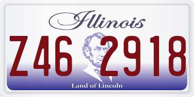 IL license plate Z462918