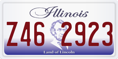 IL license plate Z462923