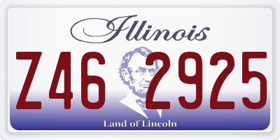 IL license plate Z462925