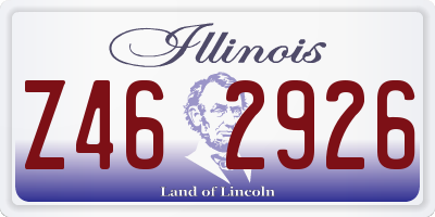 IL license plate Z462926