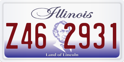 IL license plate Z462931