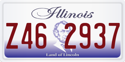 IL license plate Z462937