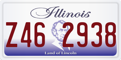 IL license plate Z462938