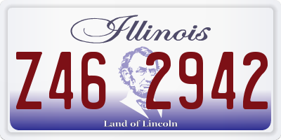 IL license plate Z462942