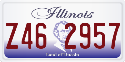 IL license plate Z462957