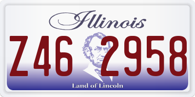 IL license plate Z462958