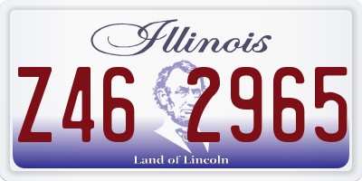 IL license plate Z462965