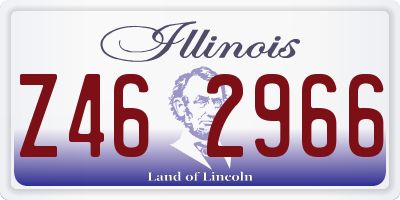 IL license plate Z462966