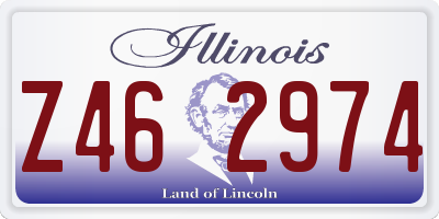 IL license plate Z462974