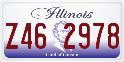 IL license plate Z462978