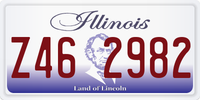 IL license plate Z462982