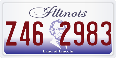 IL license plate Z462983