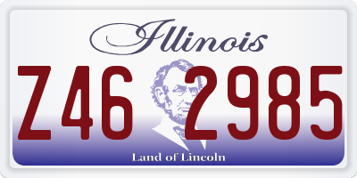 IL license plate Z462985