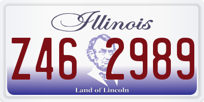 IL license plate Z462989