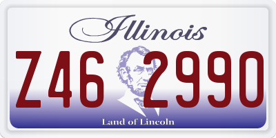 IL license plate Z462990