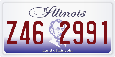 IL license plate Z462991