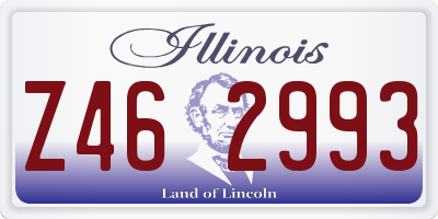 IL license plate Z462993