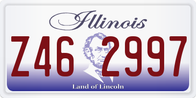 IL license plate Z462997