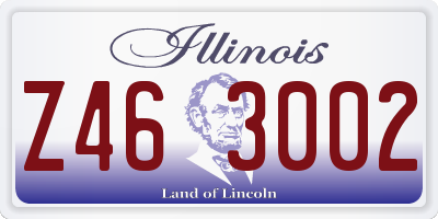 IL license plate Z463002