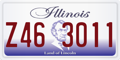 IL license plate Z463011