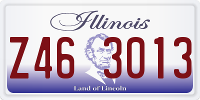 IL license plate Z463013