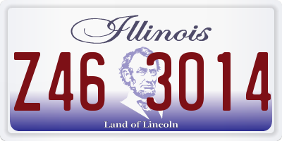 IL license plate Z463014
