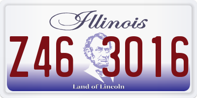 IL license plate Z463016