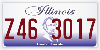 IL license plate Z463017