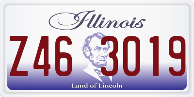 IL license plate Z463019