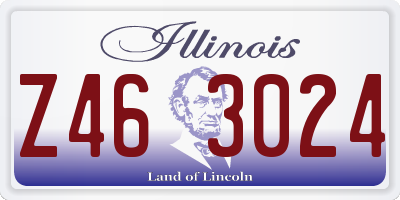 IL license plate Z463024