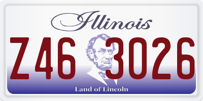 IL license plate Z463026