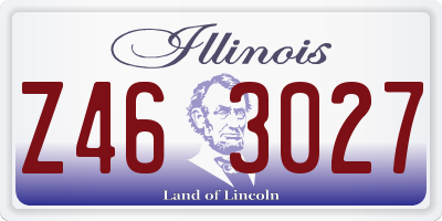 IL license plate Z463027