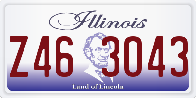 IL license plate Z463043