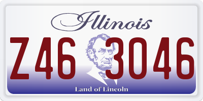 IL license plate Z463046