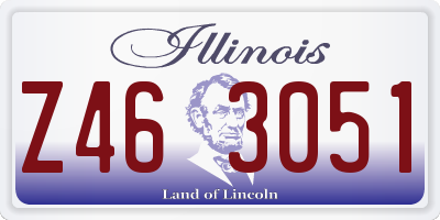 IL license plate Z463051
