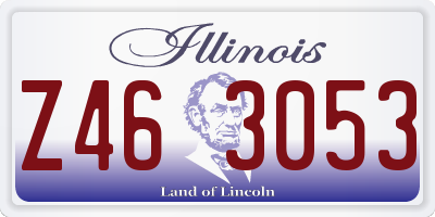 IL license plate Z463053