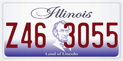 IL license plate Z463055