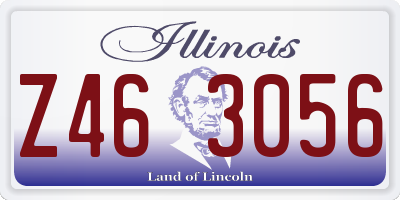 IL license plate Z463056