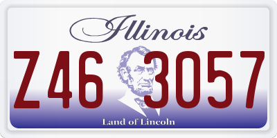 IL license plate Z463057