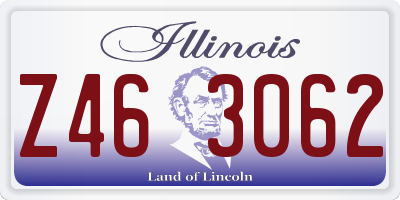 IL license plate Z463062