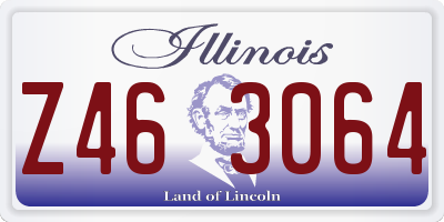 IL license plate Z463064