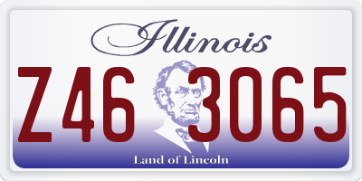 IL license plate Z463065