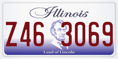 IL license plate Z463069