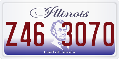 IL license plate Z463070