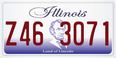 IL license plate Z463071