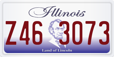 IL license plate Z463073