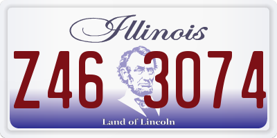 IL license plate Z463074